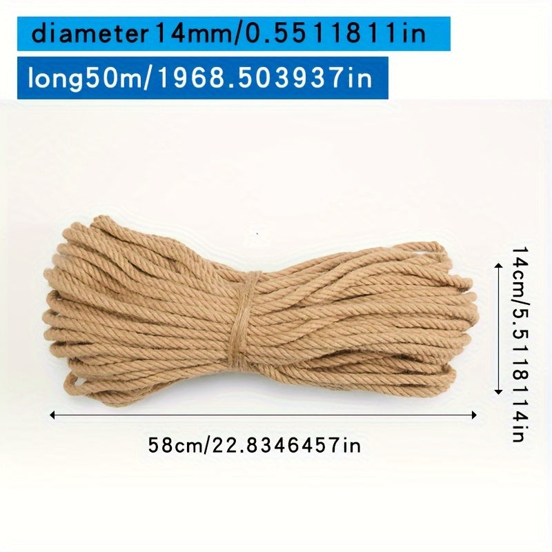 Jute twine rope for DIY crafts, gift wrapping, and decorative projects