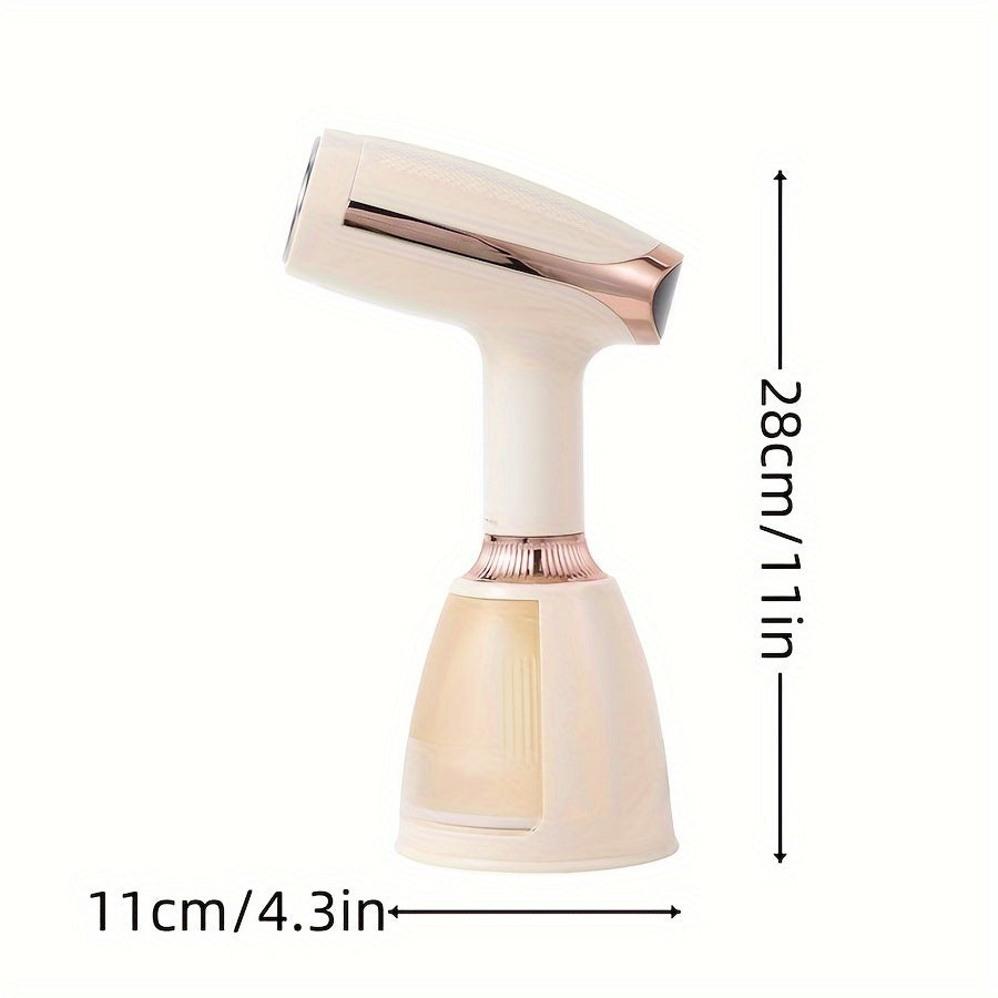 Efficient 1500W Handheld Fabric Steamer Quickly Removes Wrinkles, Features 3-Speed Adjustment, LCD Display, Water Shortage Protection. Made of ABS Material, Comes with 220-240V European Standard Plug for Easy Ironing of Clothing.