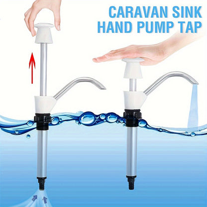 RV Sink Hand Pump Tap: Perfect for RVs, Outdoor Use, Barbecues, and Around the House - Does Not Need Electricity