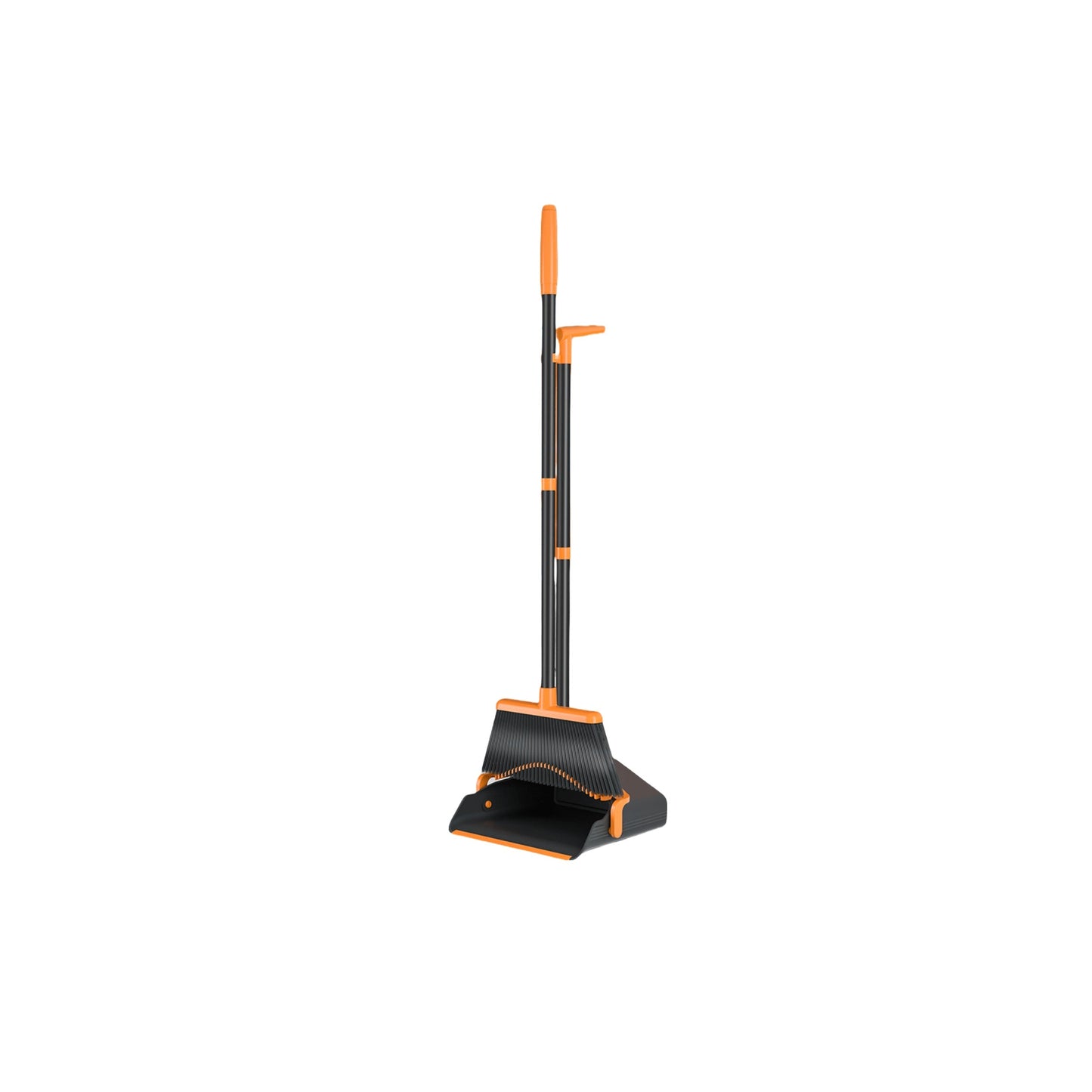 Space-Saving Folding Broom and Dustpan Set, Perfect for Living Room and Hard Floors, Convenient Storage, Effortless Cleaning with Innovative Design