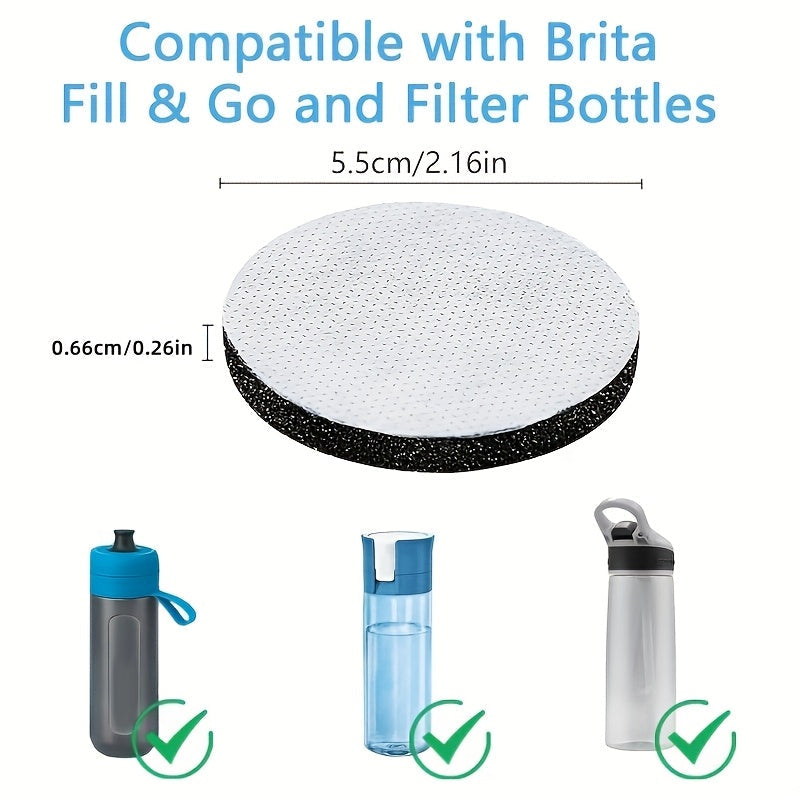 Upgrade to a 6-Pack of Microfiltration Discs for Brita Fill&Go Water Bottles – Easy to Install, Removes Scale, Chlorine, and Impurities, and a Money-Saving Alternative to Brita Filters!