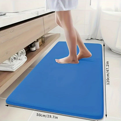 Super absorbent bath mat with non-slip backing, ultra soft and comfortable, perfect for your bathroom decor.