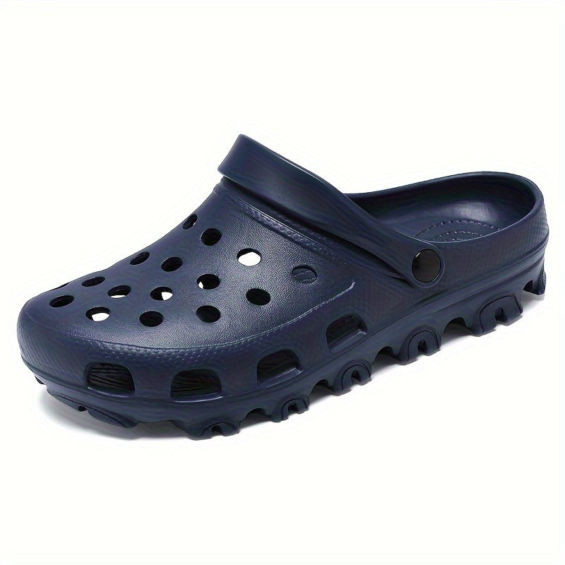 Men's quick-dry clogs with non-slip soles, breathable design.