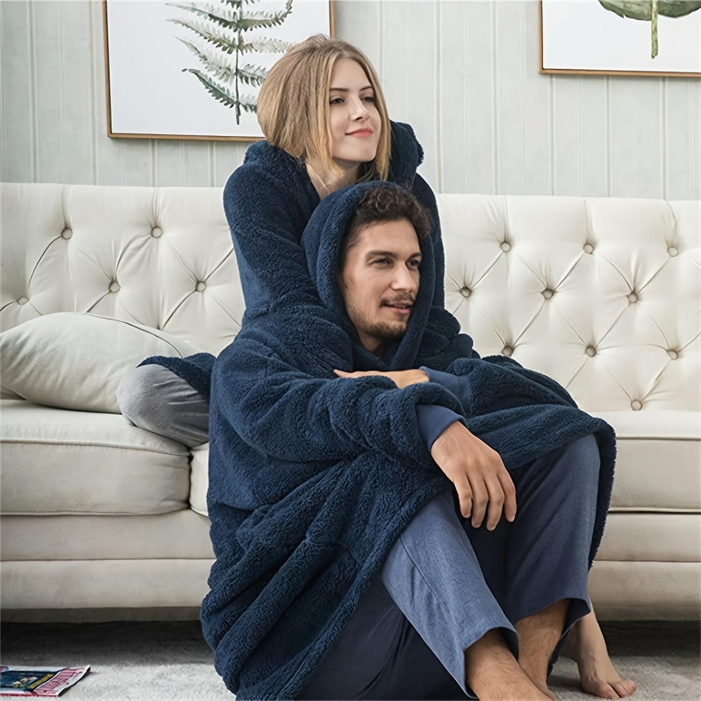 Wearable Blanket: Stay warm and cozy with this super soft winter blanket hoodie for women and men. Features thick flannel material, large pockets, and is the perfect gift for women and moms.