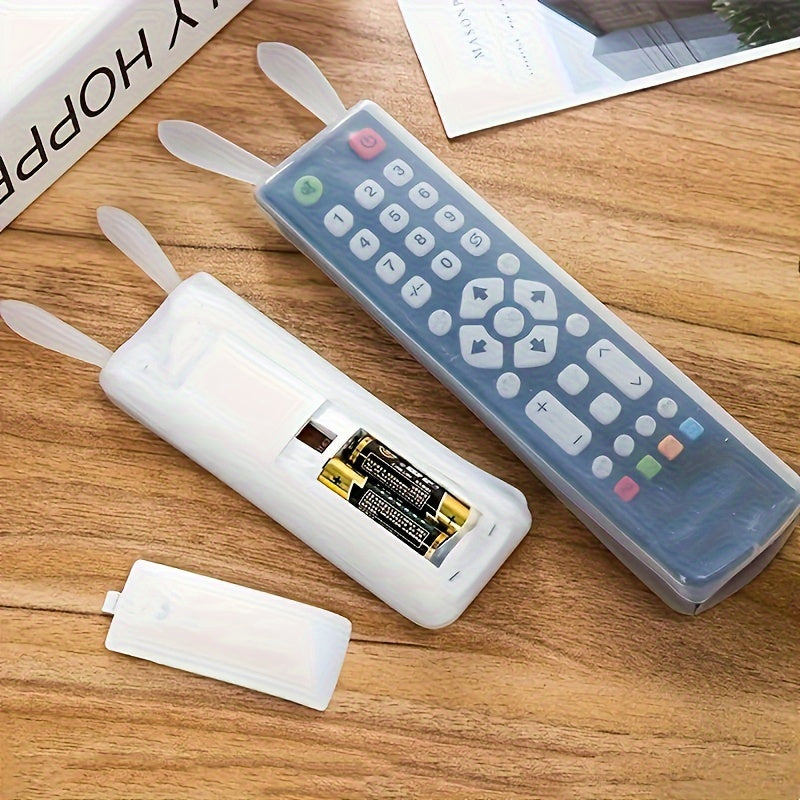 Rabbit ear dustproof and shockproof remote control protective cover for night light and TV air conditioner.