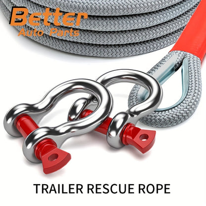 Off-road and SUV Special Traction Rope, 18143.69KG/18T, Car Rescue Hook.