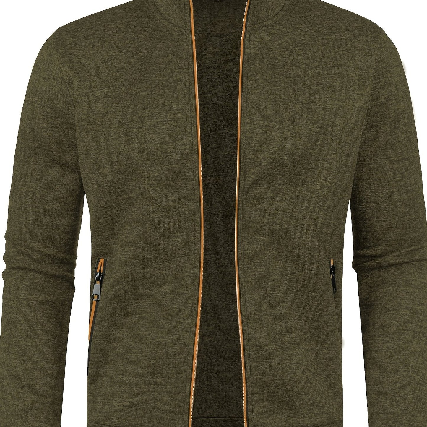 Stylish Men's Zip-Up Cardigan for Fall/Winter