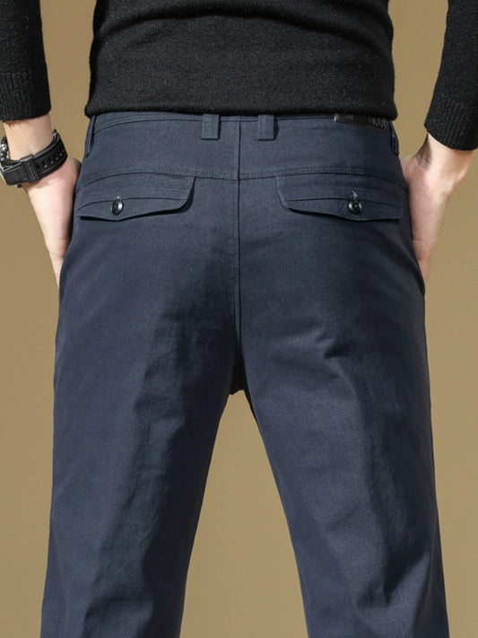 Men's slim fit denim jeans, perfect for outdoor casual wear.