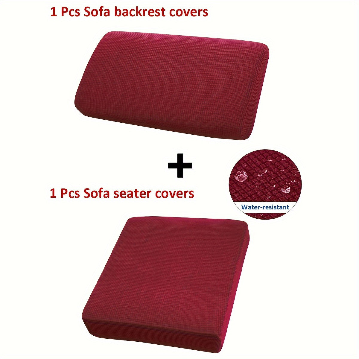 Waterproof corn grain material sofa cushion covers, set of 2 or 6 pieces, protect furniture and enhance home decor.