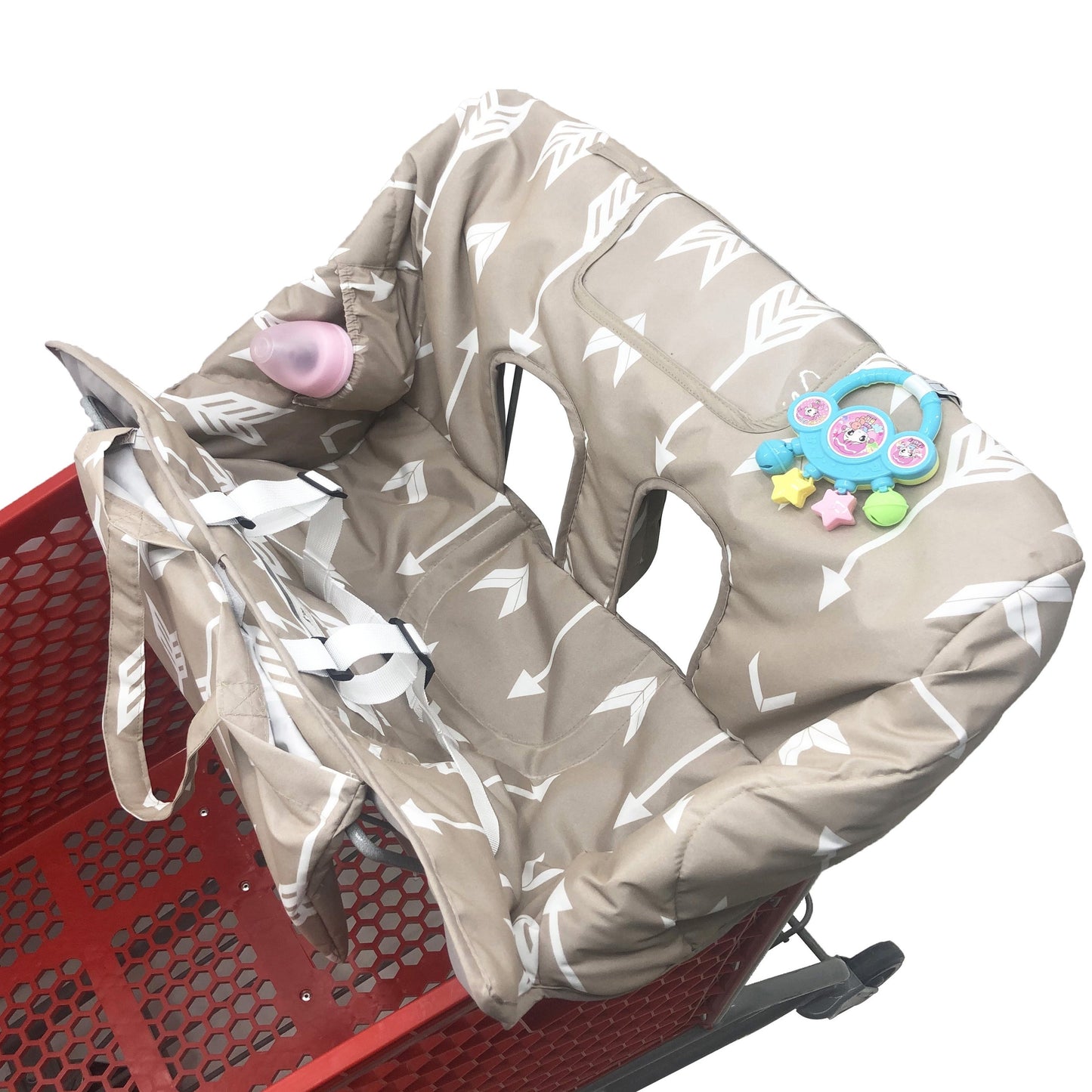 Get the perfect gift with this versatile Portable Shopping Cart Cushion that doubles as a High Chair Cover and Foldable Outdoor Protective Pad. It's a great gift idea for Christmas, Halloween, Thanksgiving, New Year's, or Valentine's Day.