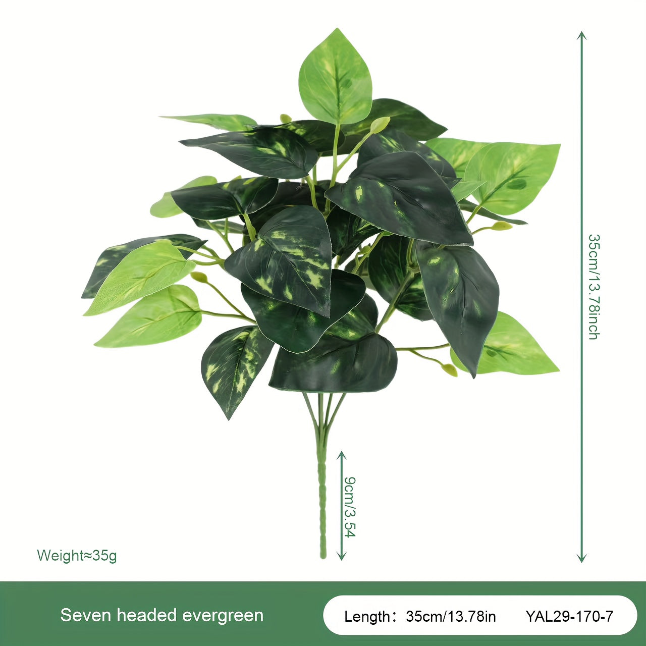 1pc Artificial Potted Leaf Plant, Faux Bonsai Green Plant for Indoor and Outdoor Use in Dining, Office, or Home Decor.