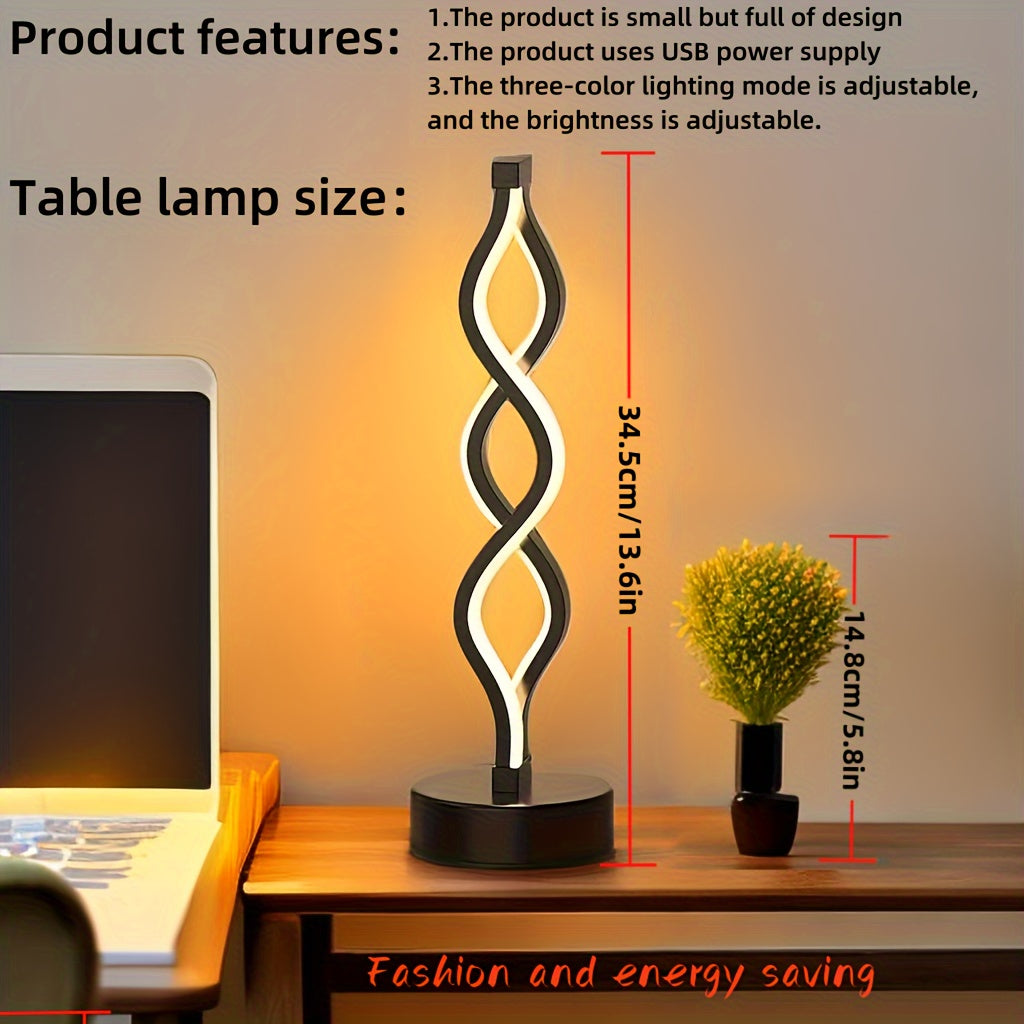 Europe and US style creative LED desk lamp for KTV, cafes, bedrooms, and nightlight decoration. Durable with USB power supply.