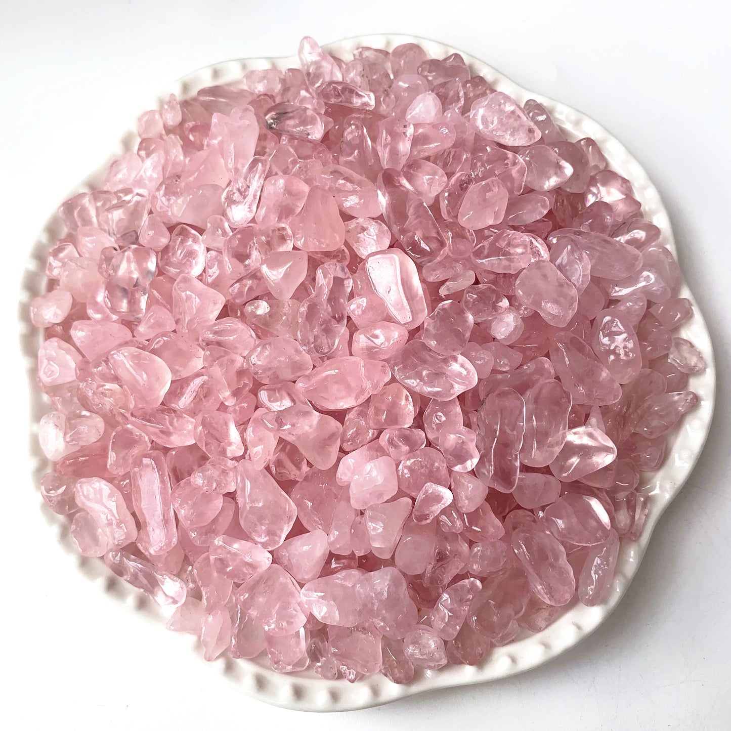 50g/100g Natural Rose Quartz Chips for Healing and Decoration in Plants, Flowerpots, Terrariums, and Fish Tanks.