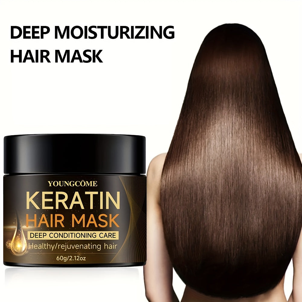 Keratin Hair Mask for all hair types, with plant squalane.