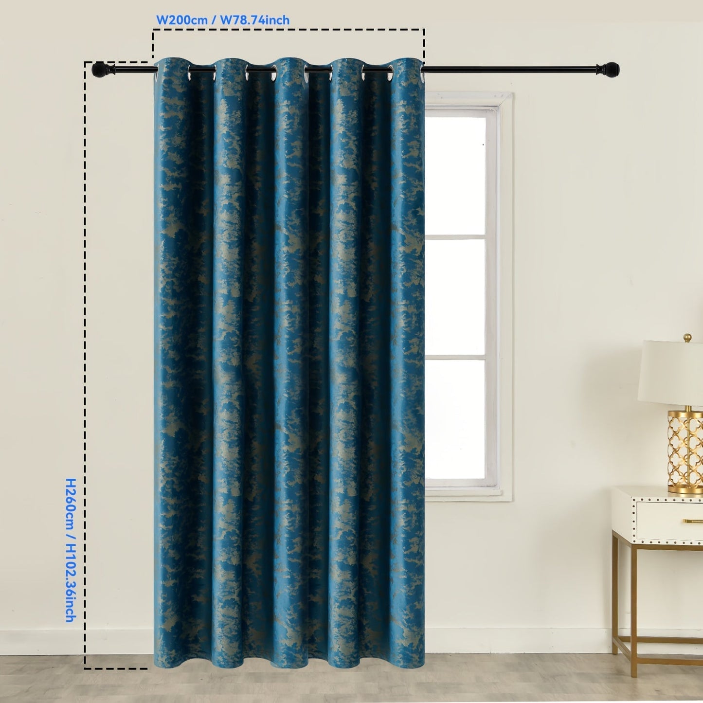 This bronzing velvet blackout curtain is suitable for various rooms in your home including the living room, bedroom, kitchen, bathroom, and can also be used for home decor purposes.