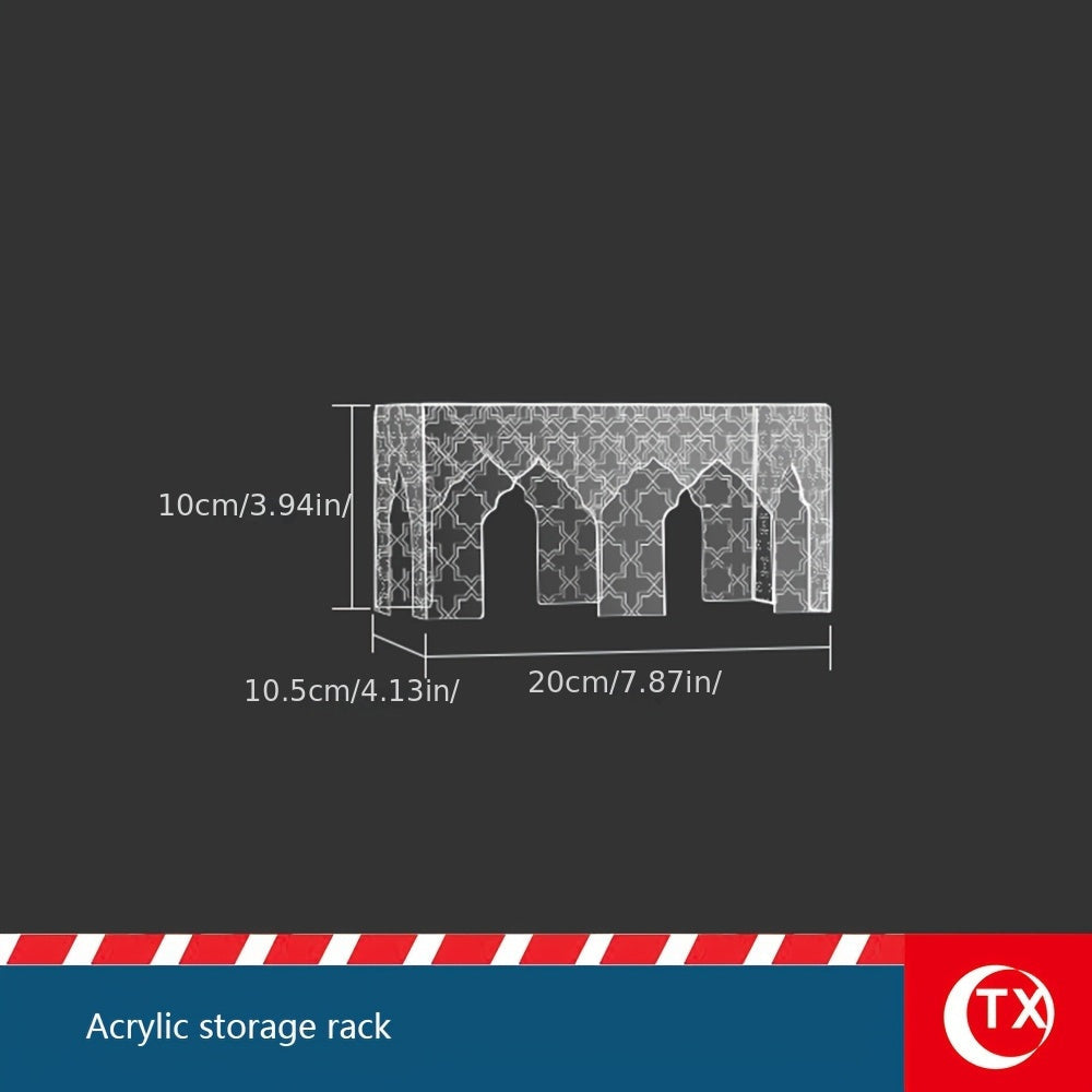 Introducing a range of shelves inspired by Ramadan, featuring a castle motif and available in three sizes. These versatile shelves are ideal for organizing household items, showcasing collectibles, serving cakes and desserts at gatherings, and displaying