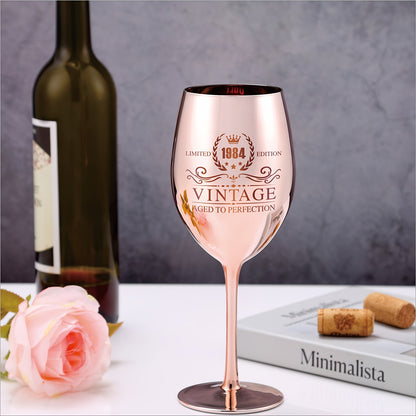 One women's birthday wine glass for women born in 1954, 1964, 1974, 1984, or 1994. Suitable for champagne, whisky, and cocktails in bars, pubs, clubs, restaurants, or at home. Makes a great gift for women, ladies, and girls.