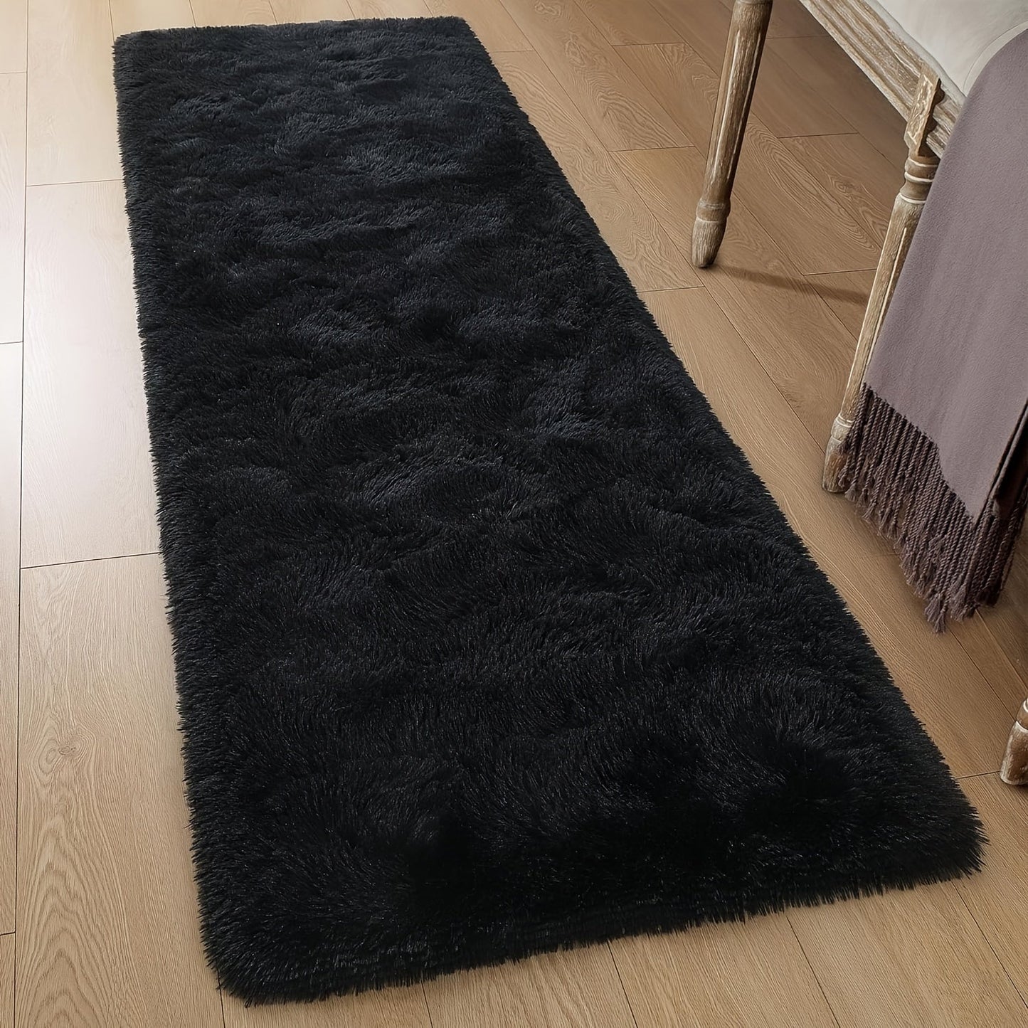 The Soft and Cozy Shaggy Carpet is ideal for the living room, bedroom, and hallway. It comes in a variety of colors and is simple to maintain with dry cleaning. With its rectangular shape, it can be used in multiple areas of the home. Constructed from