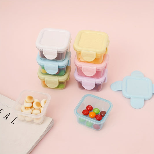 60ml Mini Food Grade Fresh-keeping Box for organizing side dish storage, seasoning dispensing, and sealing.