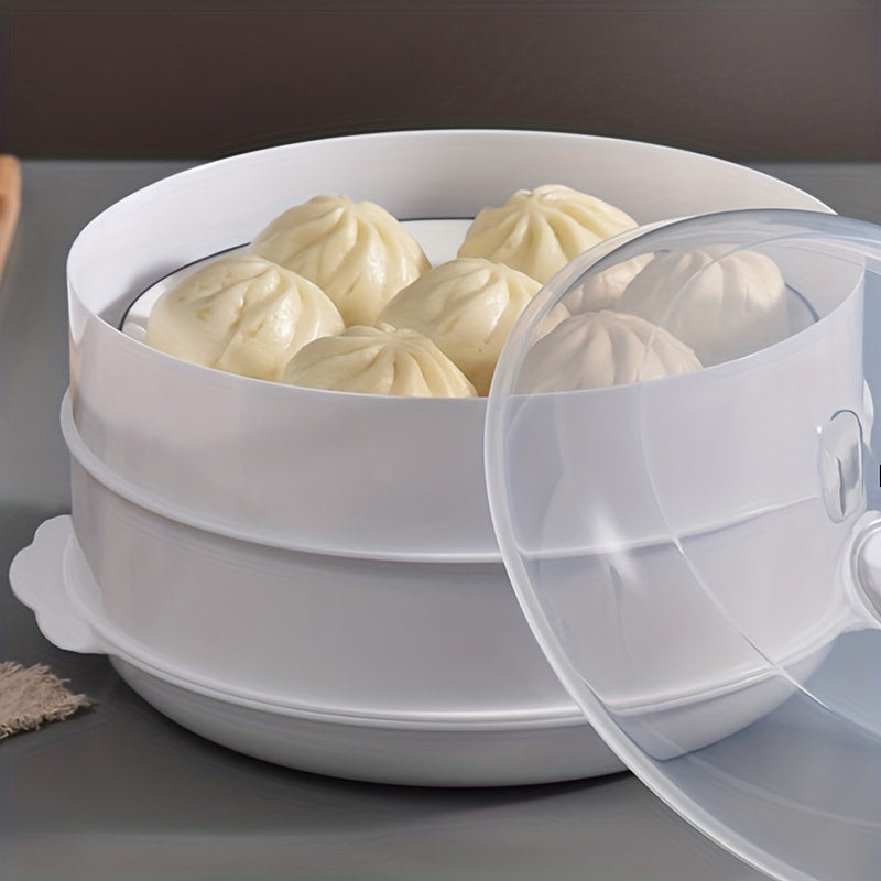 Get your hands on the 1 Piece Microwave Oven Special Steamer With Steamer Pad! This innovative product is splash proof and perfect for steaming rice, mantou, buns, dumplings, and more. With its multi-layer design, fast heating capabilities, and durable