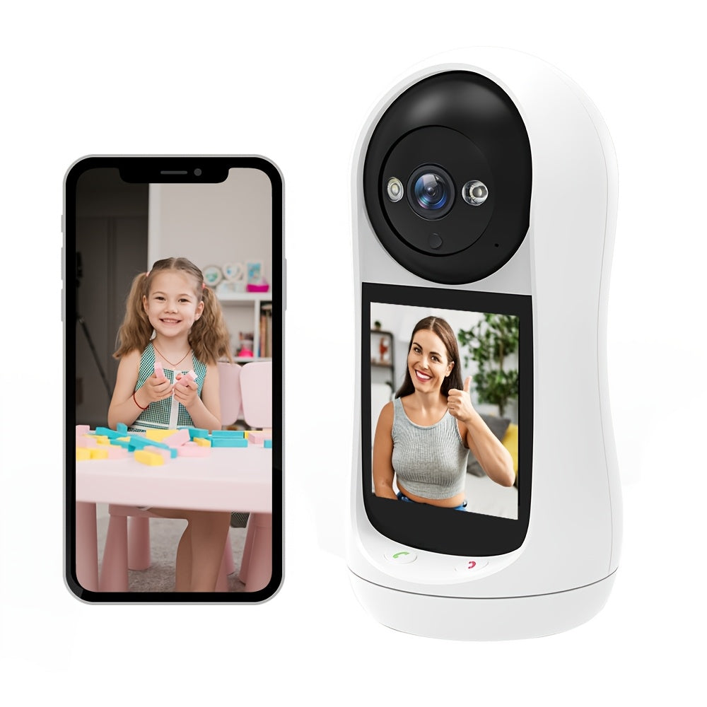 Monitor your home with the 1pc SmartGuard 1080p HD Video Camera. This indoor security cam features two-way audio, night vision, motion detection, and remote control via an app. It is USB powered and compatible with smartphones, as well as Apple HomeKit