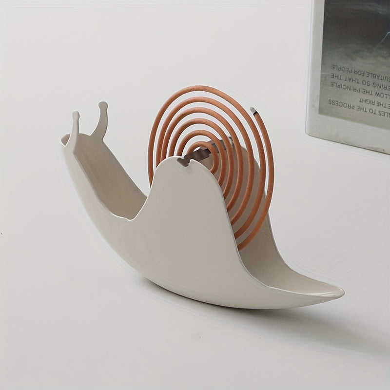 1pc Snail Shape Incense Holder for Creative and Cute Home Decoration, Iron Fireproof Round Sandalwood Incense Burner. Perfect for St. Patrick's Day and Easter Decor, Aesthetic Room and Spring Home Décor.