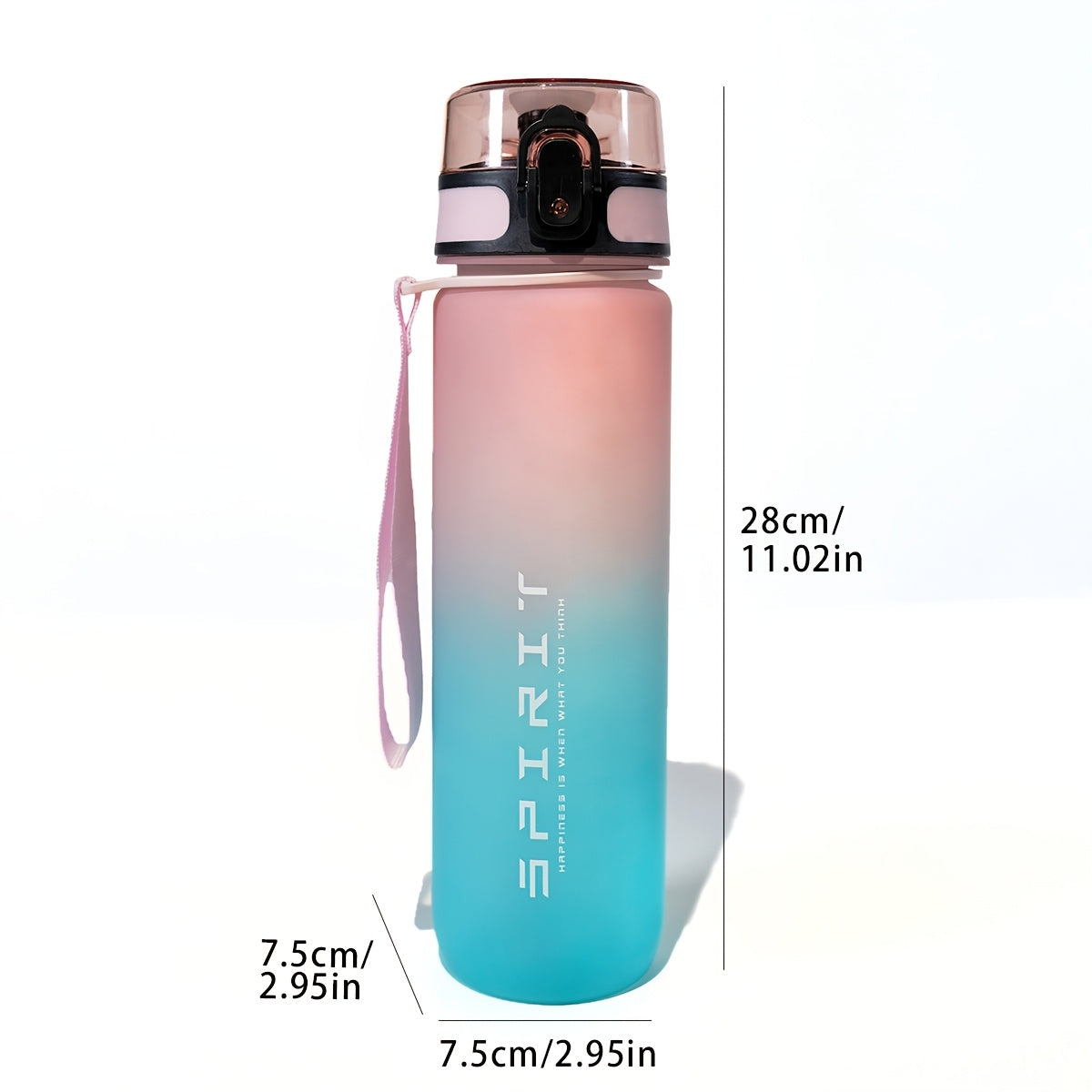 Leak-proof 34oz sports water bottle for gym, fitness, and outdoor use. Durable and portable with food-grade material (hand wash only).