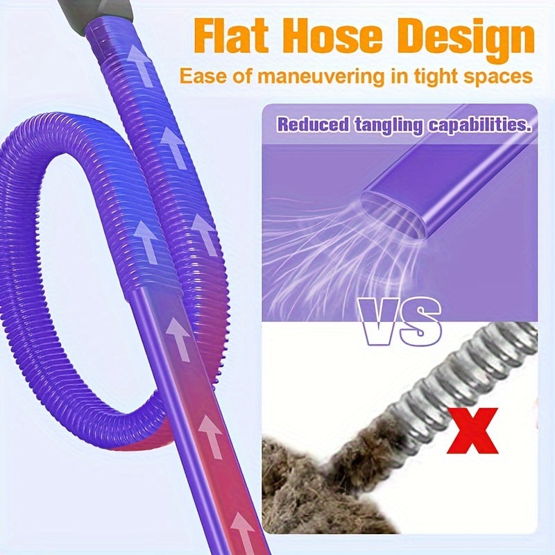 Purple Dryer Vent Cleaner Kit Vacuum Hose Attachment compatible with Dyson V15 V12 V11 V10 V8 V7 V6 Vacuum cleaners, Lint Remover, Dryer Lint Vacuum Attachment.