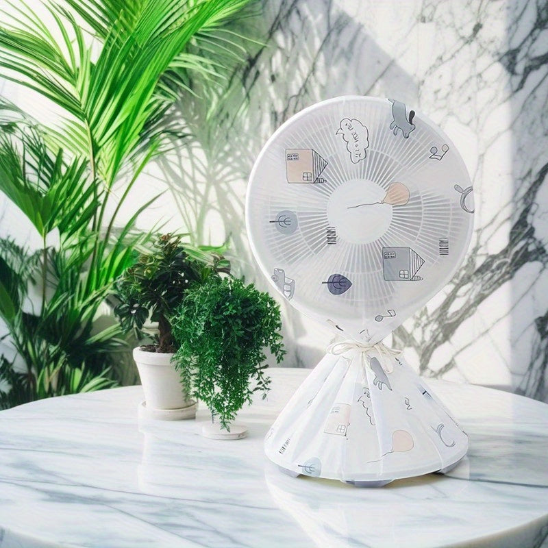 Introducing the Pridola Fan Dust Protector - a durable and washable fabric cover designed to fit all vertical floor fans. Keep your fan dust-free with this easy-to-install protective cover.