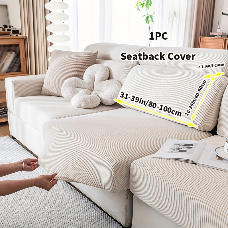 Elastic sofa slipcover in glam style, washable, durable, non-slip, all-season. Made from polyester and spandex blend for armchair to 4-seater sofas. Perfect for modern home and office decor, great Christmas gift.