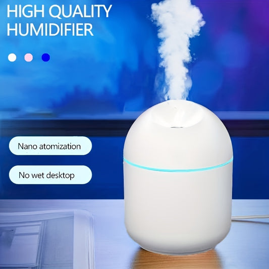 Egg-shaped USB ultrasonic diffuser with aromatherapy and essential oil humidification.