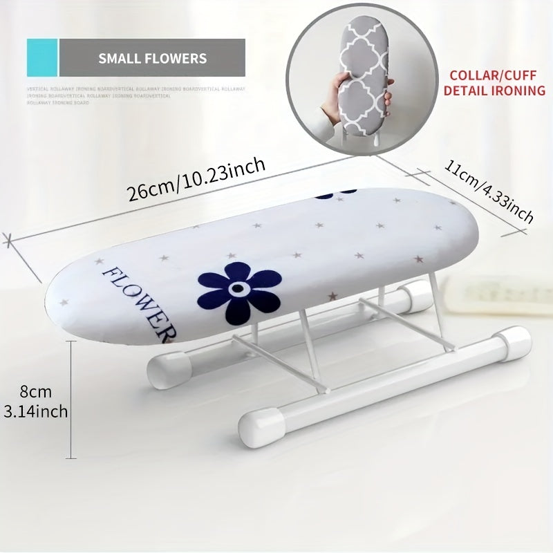 Durable Plastic/Iron Compact Mini Ironing Board Ideal for Collars and Cuffs - Perfect for Home Use