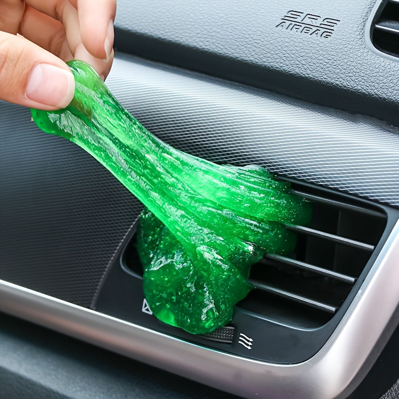 Versatile Car Interior Cleaning Gel - Removes Dust & Dirt, Safe for Sensitive Surfaces, Reusable & Washable - Ideal for Vents, Keyboards, and Detailed Car Cleaning - Great Men's Gift.