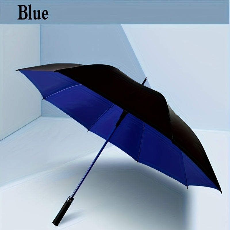 Minimalist style automatic umbrella with water-resistant canopy, carbon fiber ribs, and wind-resistant design.