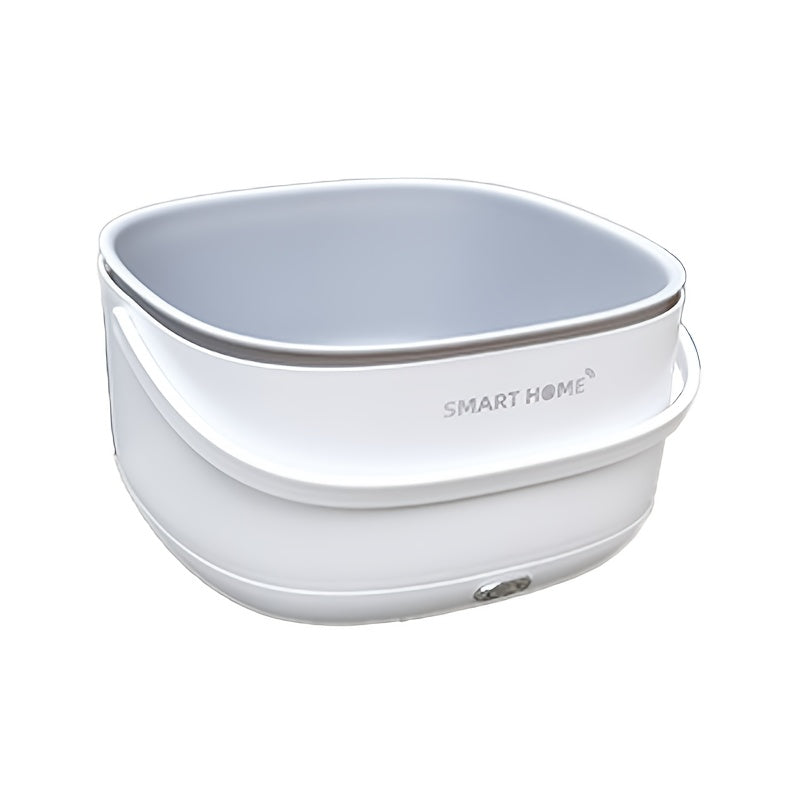 The Smart Home Automatic Fruit and Vegetable Washer is a portable, multifunctional cleaning machine designed to preserve nutrients. This battery-operated device (2 AA batteries not included) is food contact safe, making it ideal for dining and food