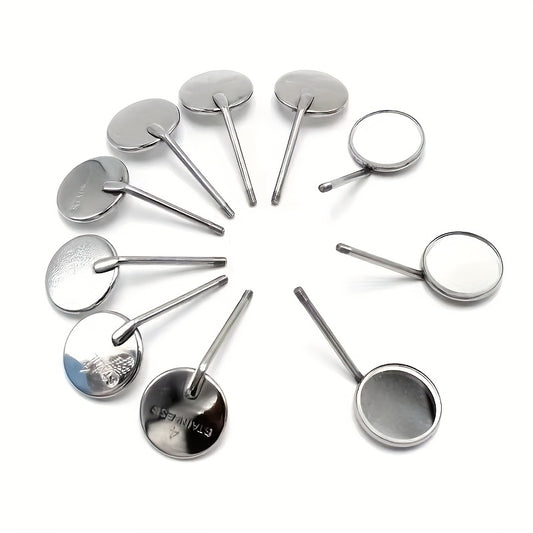 20 Stainless Steel Dental Mirrors, including No. 4 and No. 5.