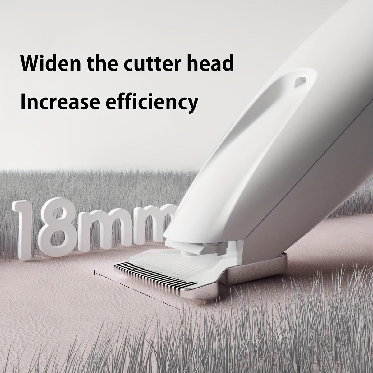 Pet grooming clippers with LED light, low noise, and long battery life support.