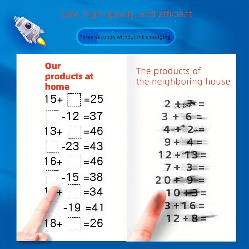 Mathematics reinforcement tool for addition and subtraction within 100, with adjustable random questions for practice. Includes 100 fill-in-the-blank exercises to aid in efficient learning