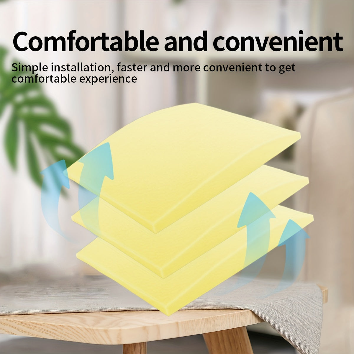 Foamagic Foam Cushion Set includes 3 pieces, each measuring 50.8cm X 50.8cm, designed to provide support for your couch, chair, or loveseat. These high-density cushions help repair sagging seats and enhance comfort. Perfect for curved furniture.