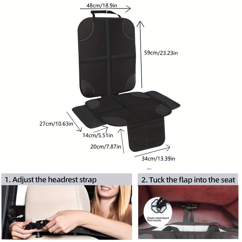 Protect your car seats with our waterproof fabric Car Seat Protector! Easy to clean and anti-slip, this cushion provides safety and protection for your car seats.