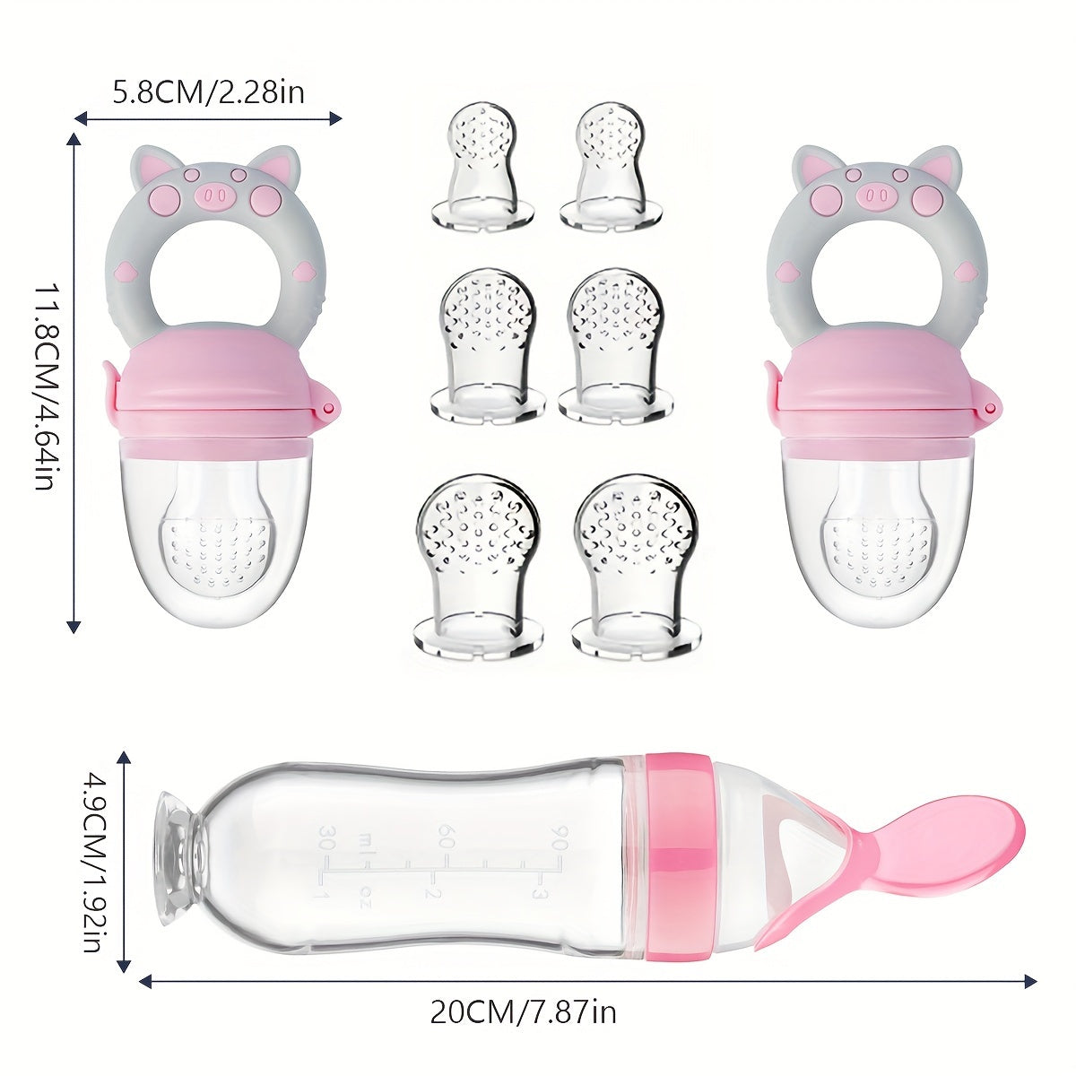 TYRY.HU Kids' Cute Silicone Fruit & Veggie Feeder with Handle - Ideal for Adding Nutrients to Meals, Made with Food Grade Silicone, BPA Free - Great for Christmas and Halloween