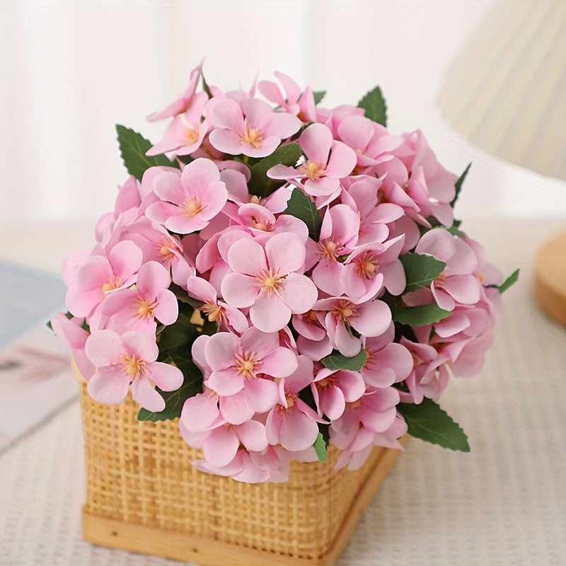 Elegant artificial Begonia flower arrangement in fabric, perfect for any table decor.