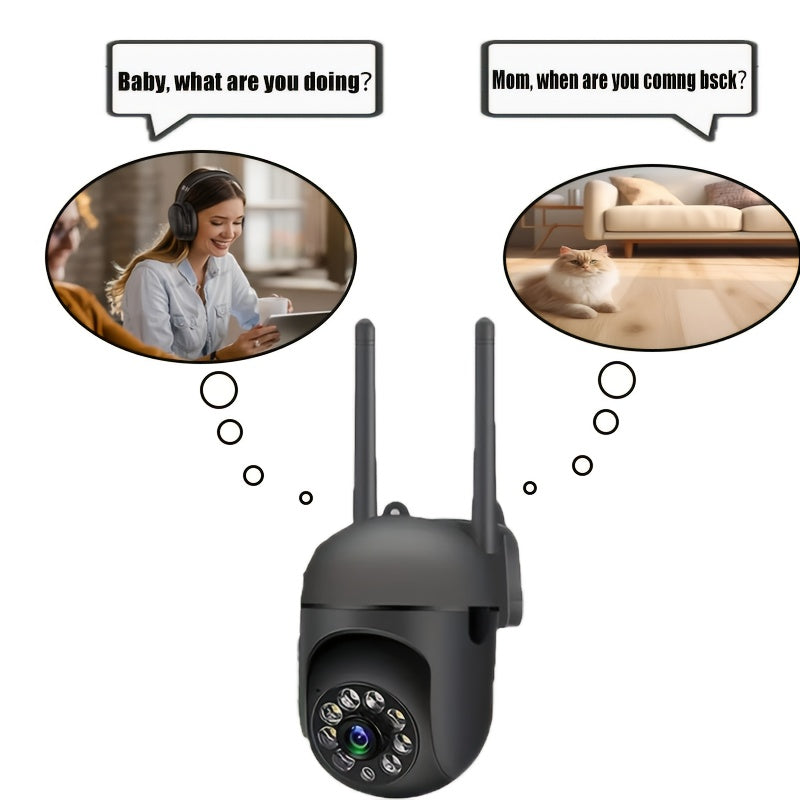 YIIYRY 1080p HD WiFi Monitor Camera, Indoor Security with Night Vision, Remote Viewing via APP, USB Powered, Not Waterproof, VHF Tuner, No SD Card Needed, Perfect for Home Safety, Great Holiday Gift option