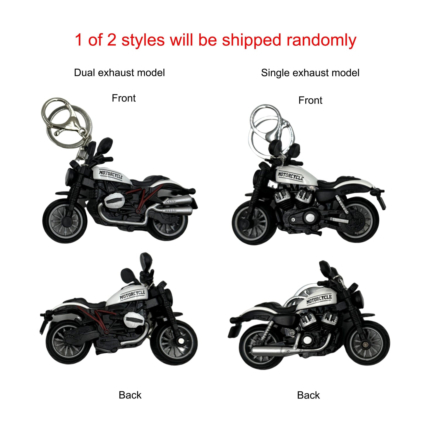 Unique Mini Motorcycle Model Car Keychain Trendy in Europe, America, and the Middle East Versatile Key Holder, Stylish Keyring