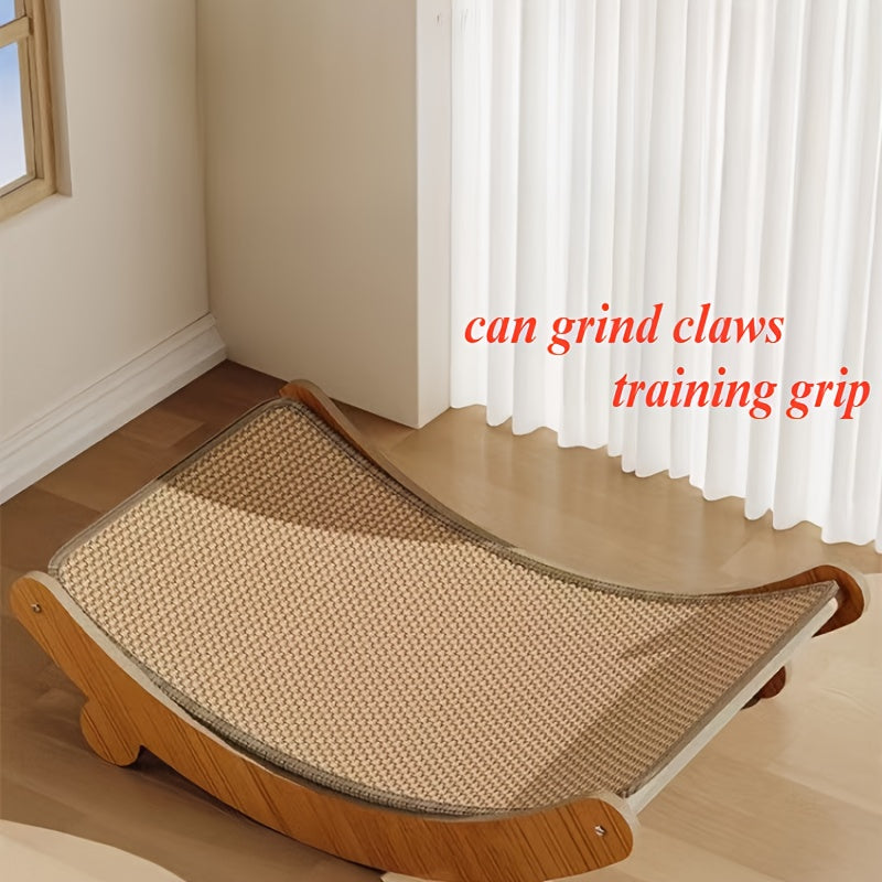 Sisal Cat Scratcher and Recliner Nest: Suitable for Cats All Year Round, No Crumbs