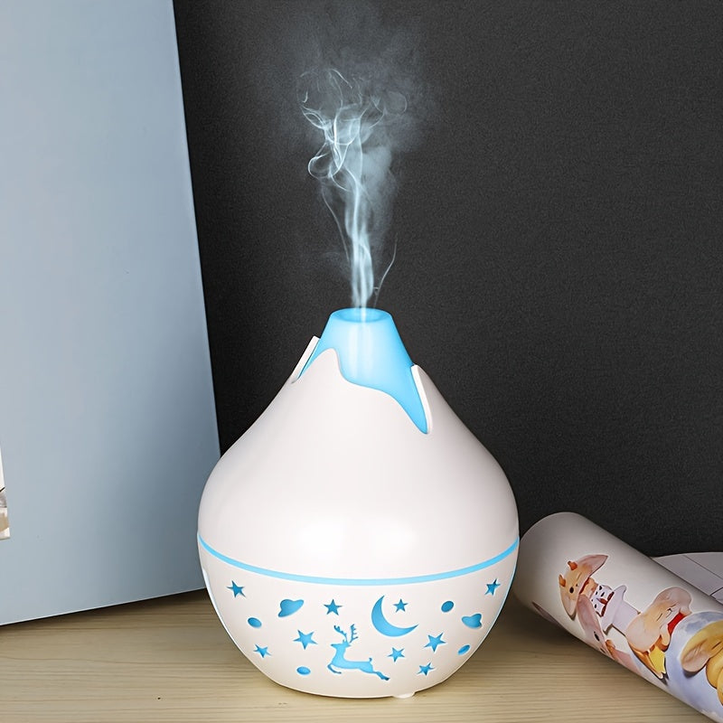 YAIAWISU USB-Powered Portable Humidifier & Aromatherapy Diffuser - Ideal for Bedrooms & Offices, Cool Mist, Stylish Plastic Design.