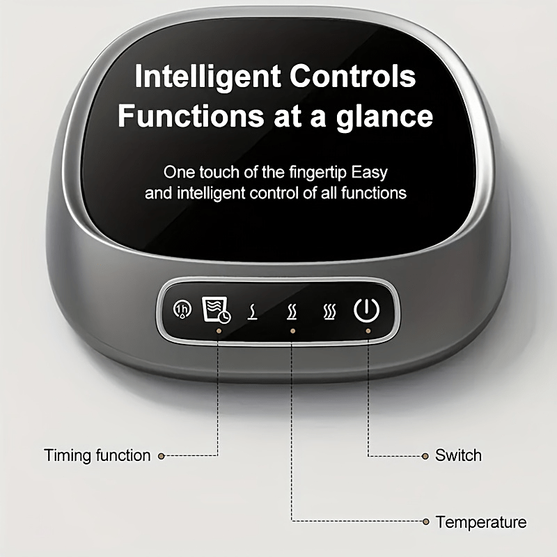 USB-Powered Coffee Cup Warmer with 3 Temperature Settings, Auto Shut-Off, Portable for Home & Office.