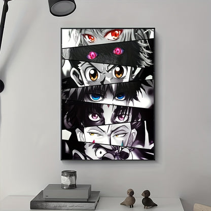 1-piece anime eyes art poster canvas painting, 40x60cm, modern home decoration for living room or kids bedroom, unframed.