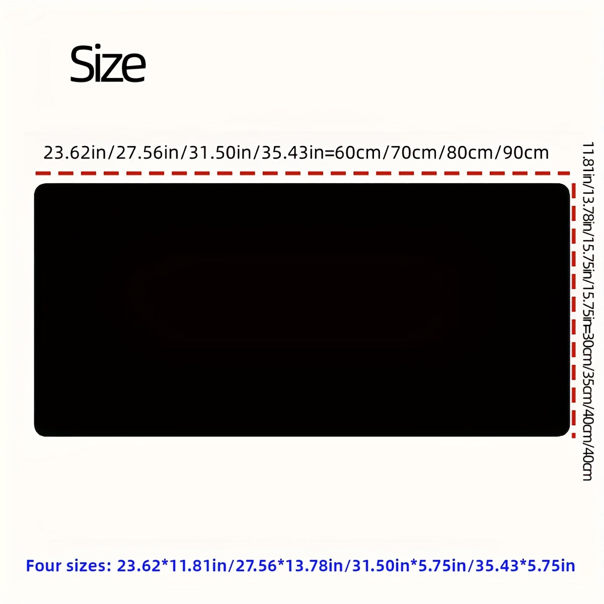 High-quality Faux Leather Desk Mat - Durable, Waterproof, Anti-Slip, Stain-Resistant, Available in Various Sizes for Work or Play