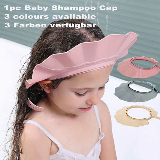 Adjustable Shower Cap for Kids with Eye Protection - Made from Soft, Comfortable, and Water-Resistant Material for Easy Hair Washing - Ideal for Kids - Comes in White, Pink, or Blue - Great for Bath Time Fun - Shop Now at TWO DADS